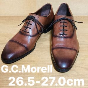 G.C.Morell ストレートチップシューズ ブラウン 26.5~27.0cm