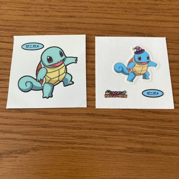 ポケモンデコキャラシール 第一パン ゼニガメ