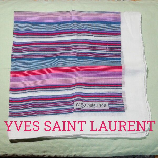 【USED美品】ハンカチ イブサンローラン YvesSaintLaurent 46㌢