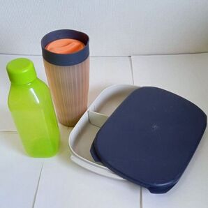 タッパーウェア カフェアウト エコボトル 弁当箱 中古