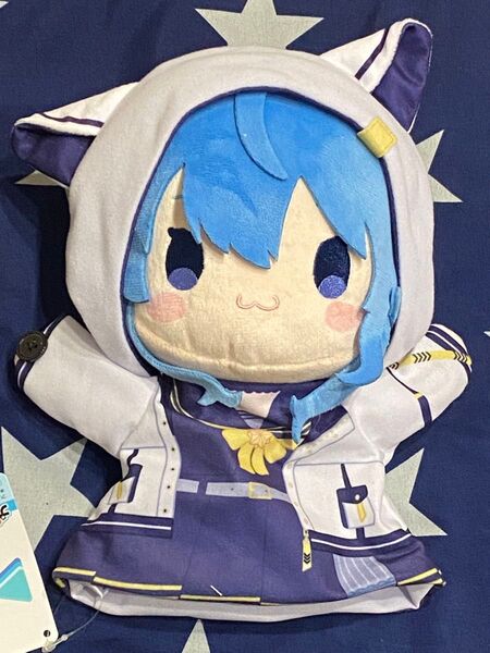ホロライブ パペットぬいぐるみ 星街すいせい 猫耳パーカー