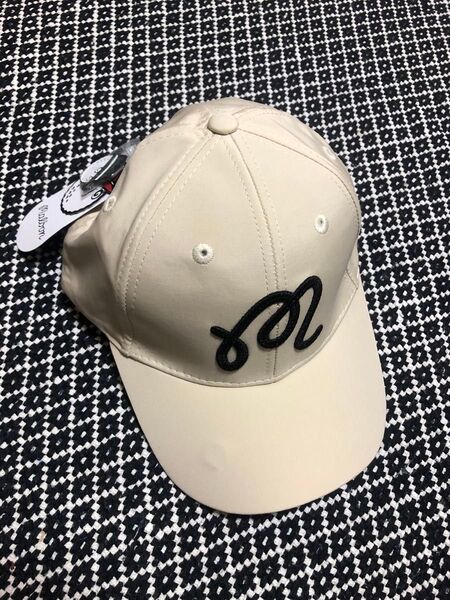 MALBON GOLF マルボン ゴルフ マーカー付き キャップ ベージュ
