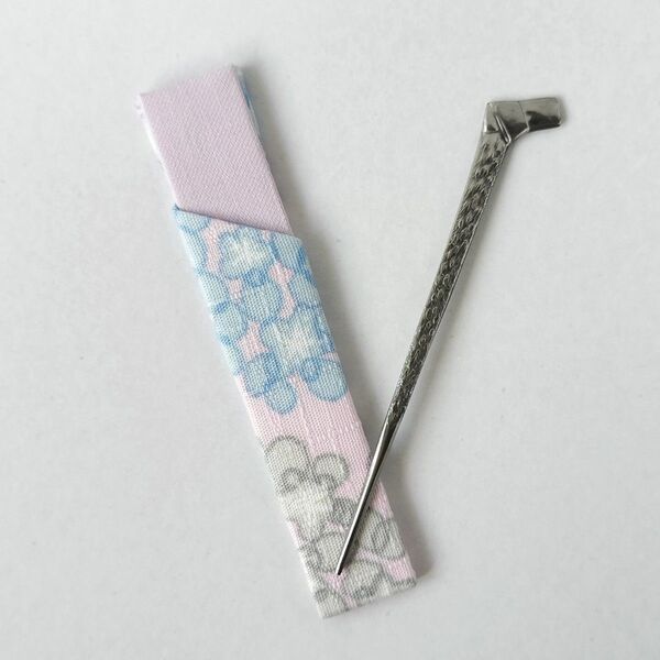 楊枝差し・ステンレス楊枝付き(結)新品 茶道 菓子切り 菓子楊枝