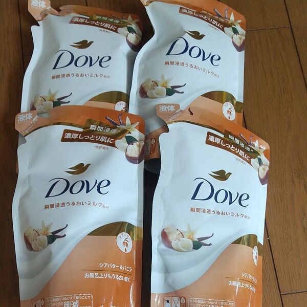 ダヴ ボディウォッシュ シアバター&バニラ つめかえ 330g 4個セット ボディソープ ダヴ Dove