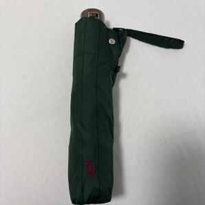 ポロラルフローレン ストライプ 折り畳み傘 ダークグリーン 60cm