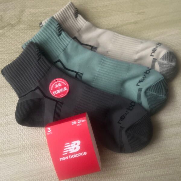 new balance ニューバランス 靴下( ソックス ) 3足組 サイズ 25〜27cm