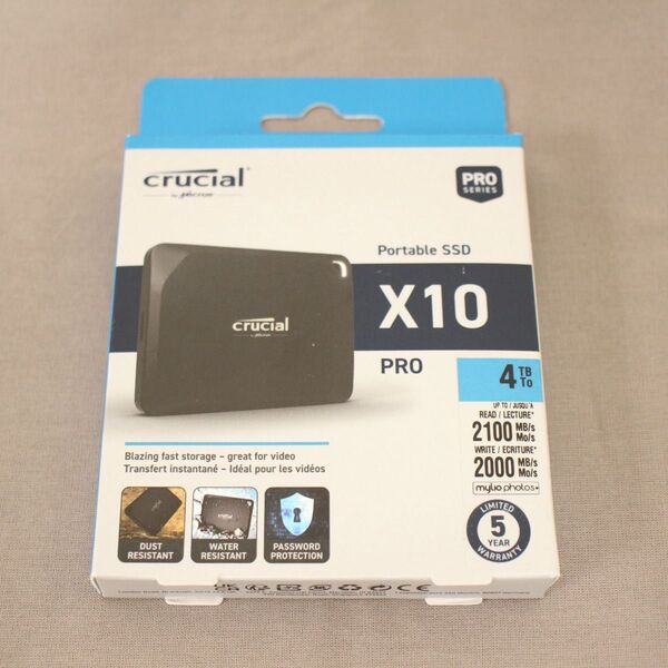 【未開封】4TB SSD Crucial X10 Pro ポータブル