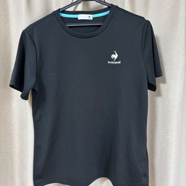 ルコック レディース スポーツ Tシャツ ブラック Oサイズ