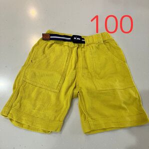 branshes ブランシェス ハーフパンツ 100 イエロー 子供服 キッズ 黄色