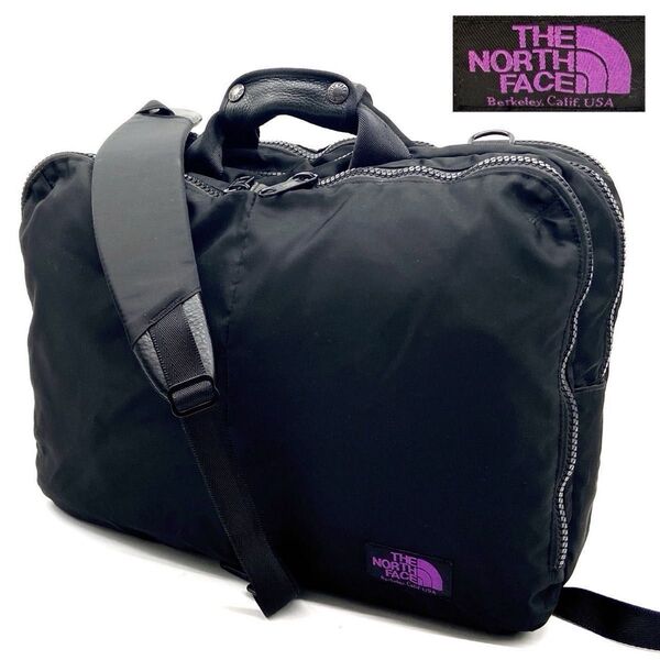 限定 THE NORTH FACE ザ・ノースフェイス パープルレーベル 3way リュック ショルダーバッグ ブラック カモフラ