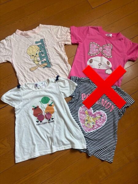 左側2点のみ 半袖Tシャツ キャラクター 120サイズ まとめ売り Tシャツ
