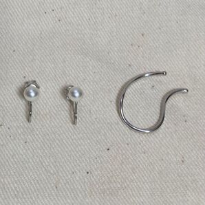 【美品】イヤリングまとめ売り ノンホールピアス、イヤーカフ2点セット