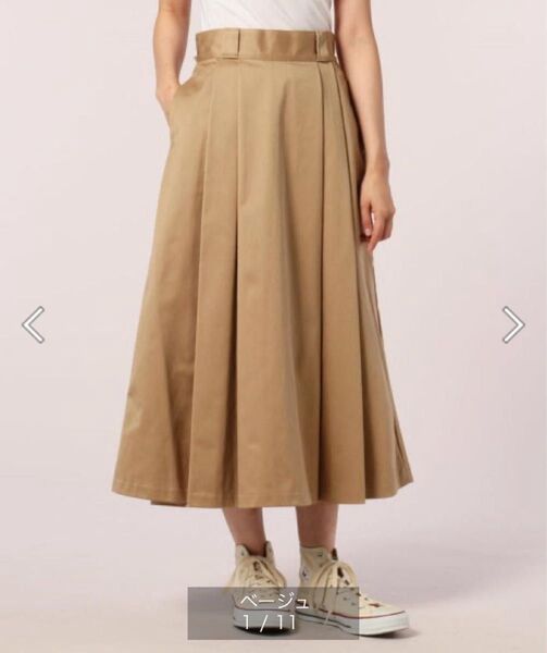【美品】DANTONダントン WEST POINT タックロングスカート