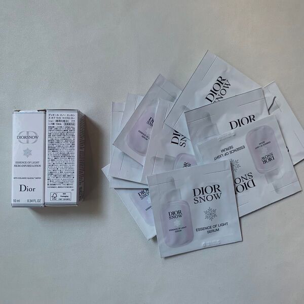 Diorディオール スノー エッセンス オブ ライト マイクロローション10ml×2、セラム×10