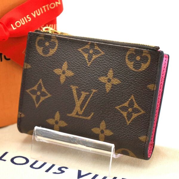 ルイヴィトン モノグラム LOUIS VUITTON 財布 ポルトフォイユ リサ ピンク 二つ折り