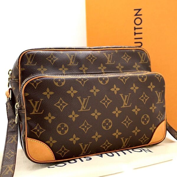 ルイヴィトン モノグラム ナイル ショルダーバッグ LOUIS VUITTON 斜め掛け レザー M45244 PVC