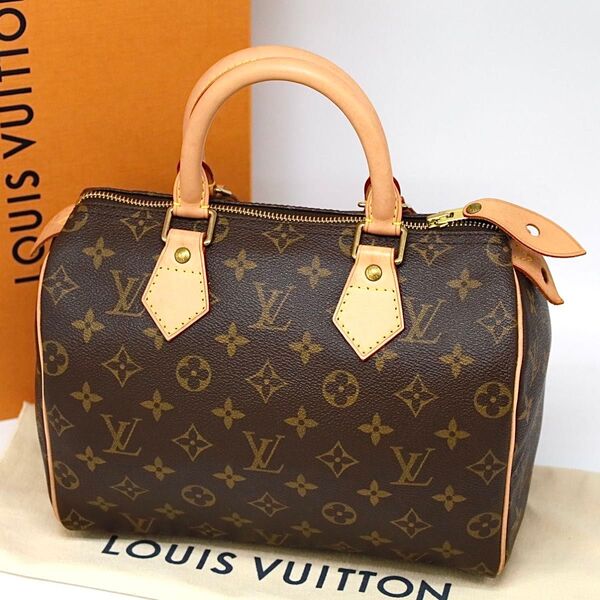 ルイヴィトン LOUIS VUITTON スピーディ25 ハンドバッグ モノグラム M41528 ミニボストン ブラウン