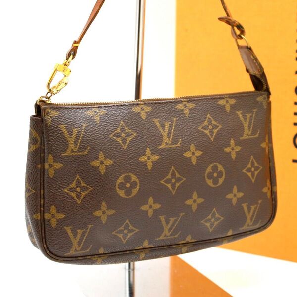 ルイヴィトン モノグラム LOUIS VUITTON ポーチ アクセソワール ハンドバッグ ポシェットアクセソワール ブラウン