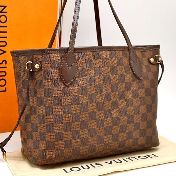 ルイヴィトン LOUIS VUITTON ネヴァーフルPM トートバッグ N51109 ダミエ エベヌ ブラウン ハンドバッグ