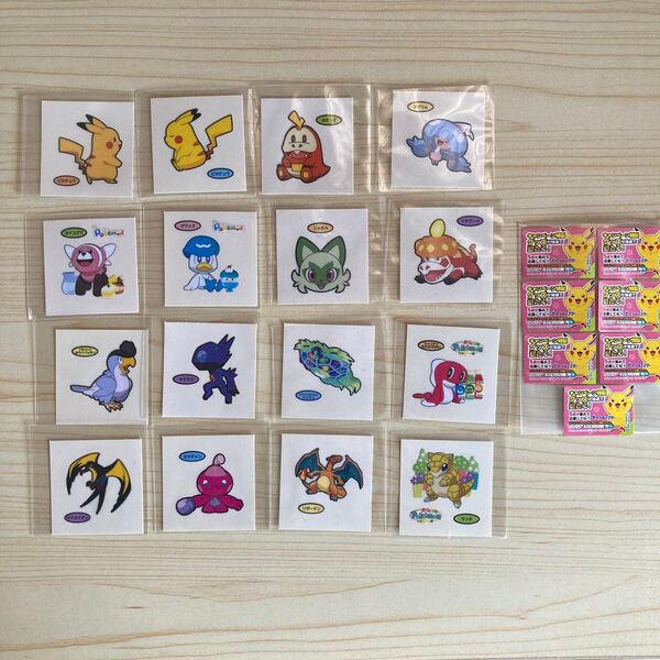 ポケモンパン デコキャラシール 第一パン 16枚 応募シール 7枚