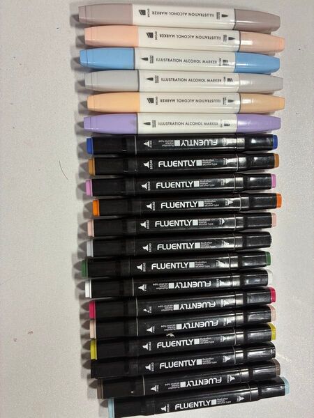 FLUENTLY アルコールマーカー 20本セット コピック COPIC イラストマーカー コピックチャオ ciao
