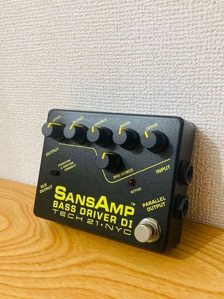Tech21 sansamp bass driver DI 初期型前期【動作確認済】サンズアンプ プリアンプ ベース エフェクター