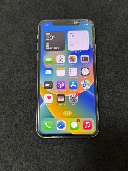iPhone X 256GB silver simフリー 判定◯ ジャンク