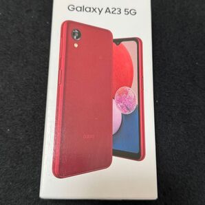 Galaxy A23 5G SCG18 Red simフリー 新品未使用品 判定◯