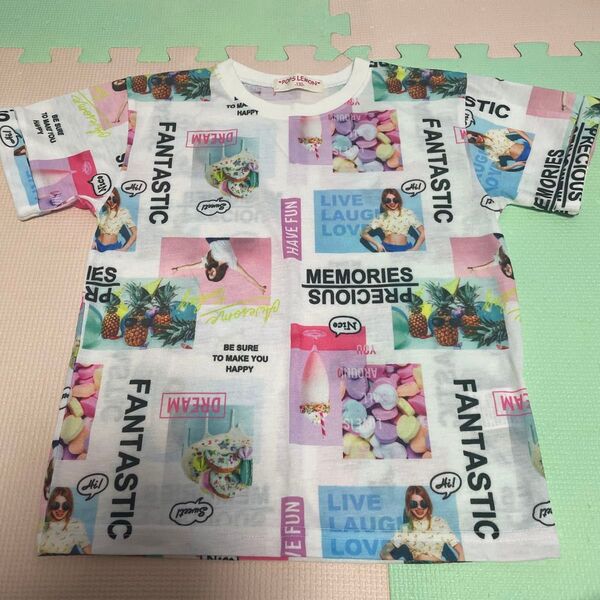 女児 ポップスレモン 半袖 Tシャツ 130
