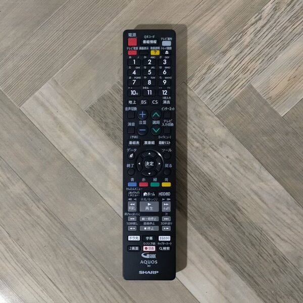 SHARP AQUOS BDレコーダー用テレビリモコン GB265PA