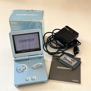 Nintendo ゲームボーイアドバンスSP 本体(パールブール)ソフト付き