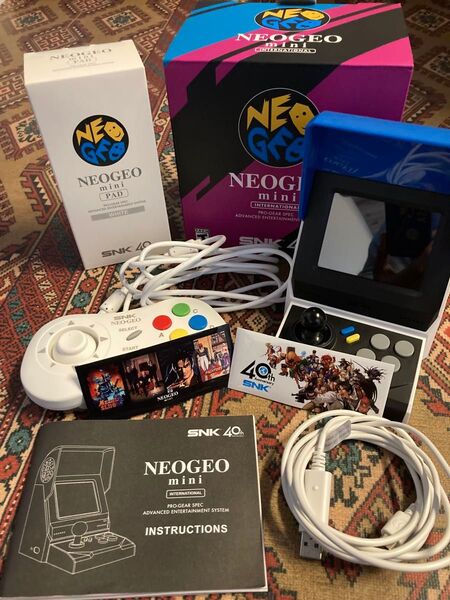 NEOGEO mini ネオジオミニコントローラーパッド付きセット中古インターナショナル版