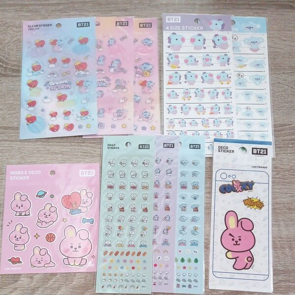 防弾少年団 BT21 デコレーションステッカー まとめ売り BTS