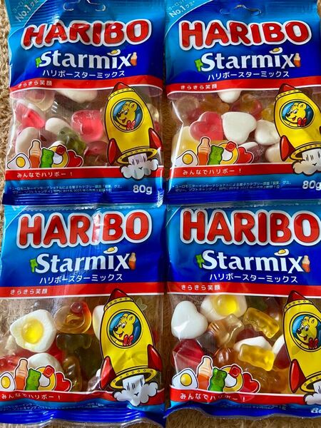 ハリボー スターミックス グミ 80g×4袋 まとめ買いセット HARIBO グミ