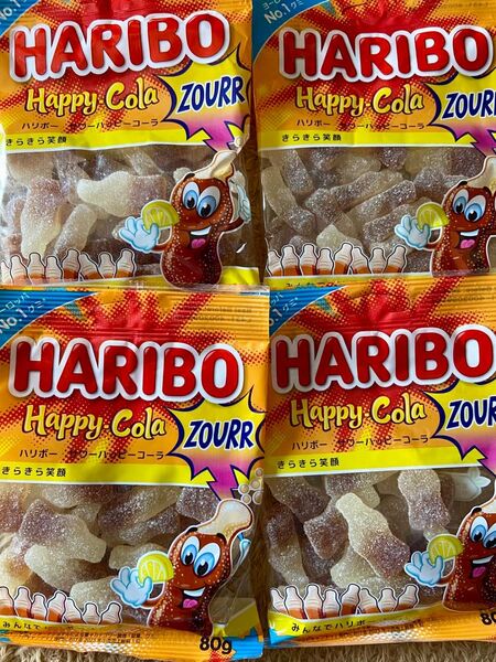 HARIBO サワーハッピーコーラ 80g ×4個 まとめ売り Haribo ハリボー