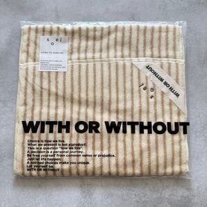 新品 ソエル ウィズオアウィズアウト フェイスタオル