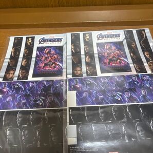 アベンジャーズ エンドゲーム 大判ステッカー 2枚 (未開封)