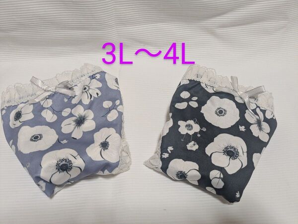 未使用 花柄ショーツ 2枚セット