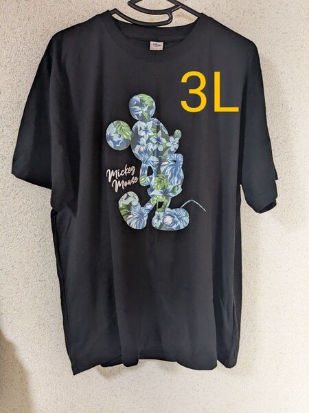 未使用 ミッキーボタニカル柄Tシャツ 3L