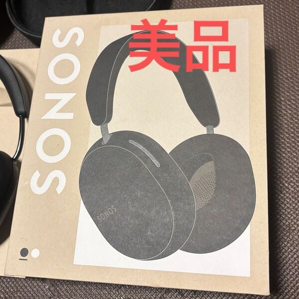 美品 Sonos Ace ACEG1JP1BLK ブラック Bluetooth ワイヤレスヘッドホン ヘッドフォン 黒