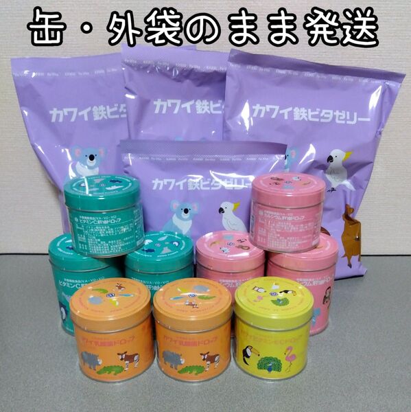 【新品】肝油ドロップ ビタミンC・EC カルシウム 鉄ビタゼリー 乳酸菌