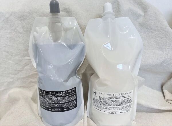 S.E.L ブラックシャンプー&ホワイトトリートメント 1000ml