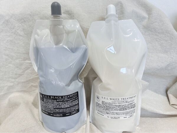 S.E.L ブラックシャンプー&ホワイトトリートメント 1000ml