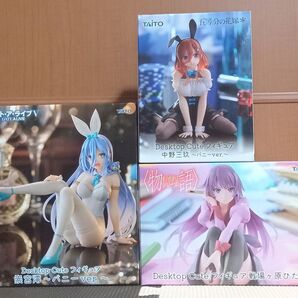 中野三玖 戦場ヶ原ひたぎ 崇宮澪 Desktop Cute フィギュア 3個セット