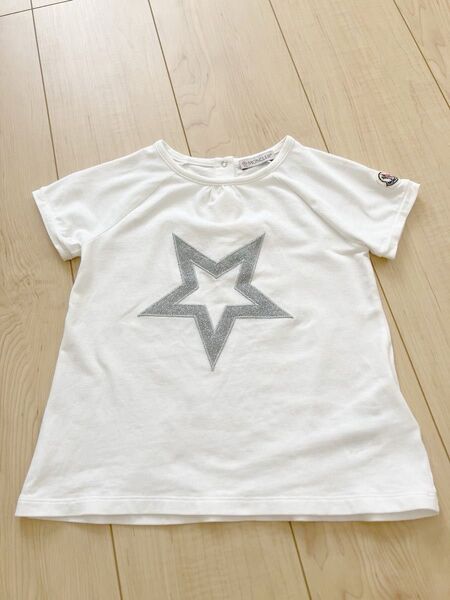 ☆未使用☆MONCLER モンクレール キッズ Tシャツ 星 ラメ ホワイト サイズ100