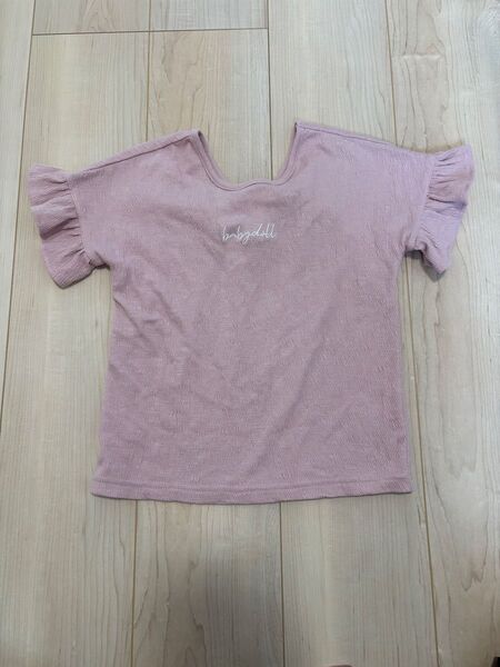 babydoll フリル袖 ピンク Tシャツ 120cm