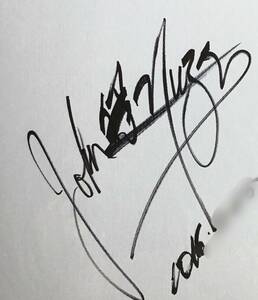 [ free shipping ] John *.*ntso autograph autograph square fancy cardboard 