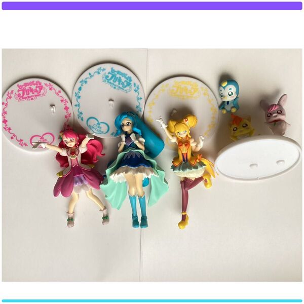 ヒーリングっどプリキュア キューティーフィギュア キュアグレース キュアフォンテーヌ キュアスパークル ラビリンペギタンニャトラン