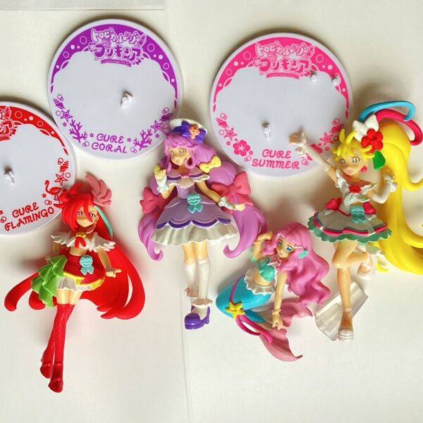 トロピカルージュプリキュア キューティーフィギュア プリキュア キュアサマー キュアコーラル キュアフラミンゴ マーメイドローラ