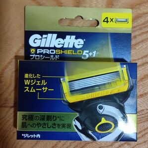 【箱なし】ジレット プロシールド 5+1 替刃4個入 新品未使用 純正品【ゆうパケットポストminiの発送】